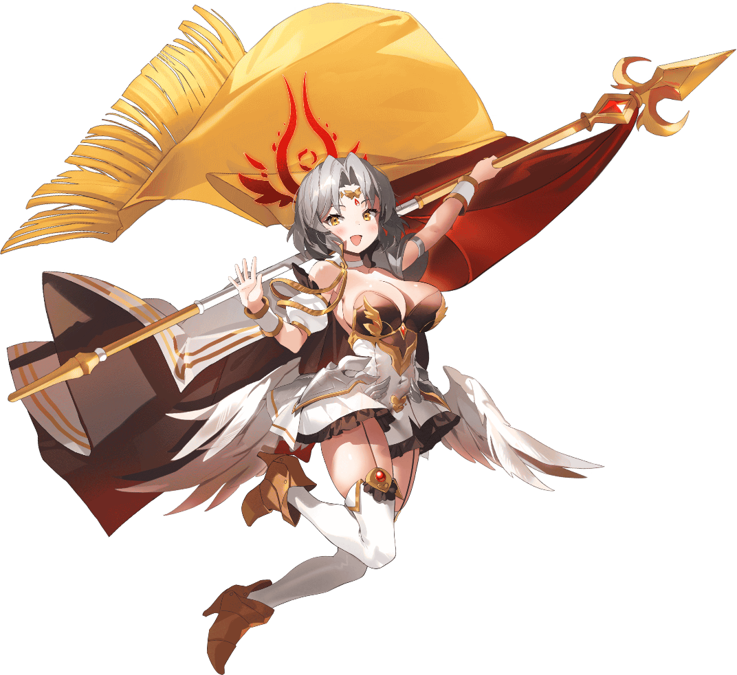 ［燃え盛る炎の旗手］フラン的立繪